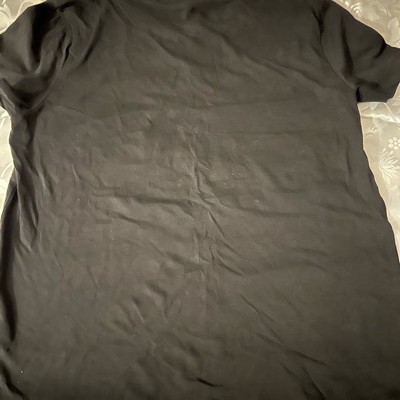 Victoria’s Secret Black Silver Logo Short Sleeve Tee Shirt Size S. - Picture 4 of 5